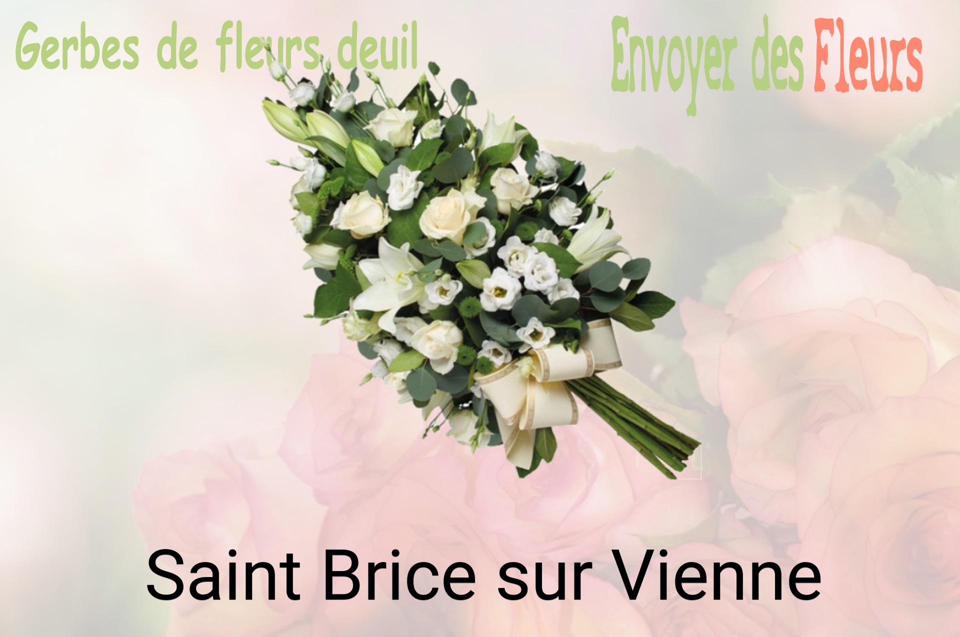 Gerbe de fleurs de deuil livrée à Saint-Brice-sur-Vienne